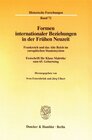 Buchcover Formen internationaler Beziehungen in der Frühen Neuzeit.