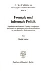 Buchcover Formale und informale Politik.