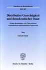Buchcover Distributive Gerechtigkeit und demokratischer Staat.