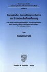 Buchcover Europäisches Verwaltungsverfahren und Gemeinschaftsverfassung.