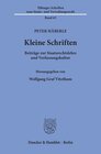Buchcover Kleine Schriften.