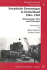 Buchcover Sowjetische Demontagen in Deutschland 1944-1949.