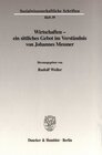 Buchcover Wirtschaften - ein sittliches Gebot im Verständnis von Johannes Messner.
