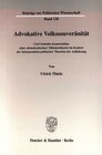 Buchcover Advokative Volkssouveränität.