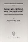 Buchcover Kontextsteuerung von Hochschulen?