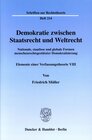 Buchcover Demokratie zwischen Staatsrecht und Weltrecht.