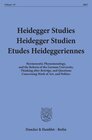 Buchcover Heidegger Studies - Heidegger Studien - Etudes Heideggeriennes.