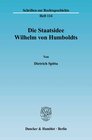 Buchcover Die Staatsidee Wilhelm von Humboldts.