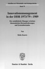 Buchcover Innovationsmanagement in der DDR 1973-79-1989.