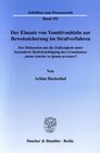 Buchcover Der Einsatz von Vomitivmitteln zur Beweissicherung im Strafverfahren.