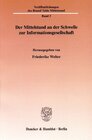 Buchcover Der Mittelstand an der Schwelle zur Informationsgesellschaft.