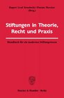 Buchcover Stiftungen in Theorie, Recht und Praxis.
