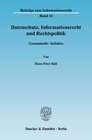 Buchcover Datenschutz, Informationsrecht und Rechtspolitik.