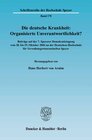 Buchcover Die deutsche Krankheit: Organisierte Unverantwortlichkeit?