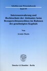 Buchcover Interessenwahrung und Rechtsschutz der Aktionäre beim Bezugsrechtsausschluss im Rahmen des genehmigten Kapitals.