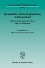 Buchcover Quantitative Marketingforschung in Deutschland.