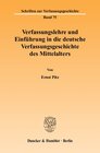 Buchcover Verfassungslehre und Einführung in die deutsche Verfassungsgeschichte des Mittelalters.