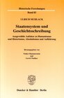 Buchcover Staatensystem und Geschichtsschreibung.