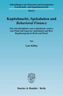 Buchcover Kapitalmarkt, Spekulation und Behavioral Finance.