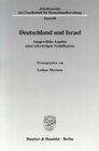 Buchcover Deutschland und Israel.