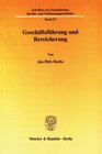 Buchcover Geschäftsführung und Bereicherung.