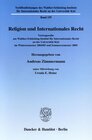 Buchcover Religion und Internationales Recht.