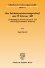 Buchcover Der Reichsdeputationshauptschluß vom 25. Februar 1803.