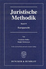 Buchcover Juristische Methodik.