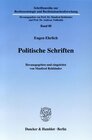 Buchcover Politische Schriften.