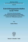 Buchcover Entwicklungsgemeinschaften in der WTO.