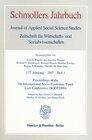 Buchcover Proceedings of the 7th International Socio-Economic Panel User Conference (SOEP2006).