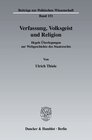 Buchcover Verfassung, Volksgeist und Religion.