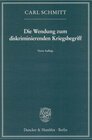 Buchcover Die Wendung zum diskriminierenden Kriegsbegriff.