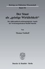 Buchcover Der Staat als "geistige Wirklichkeit".