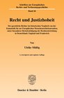 Buchcover Recht und Justizhoheit.