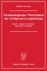 Buchcover Terminologisches Wörterbuch der Zivilprozessvergleichung.