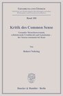 Buchcover Kritik des Common Sense.