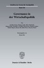Buchcover Governance in der Wirtschaftspolitik.