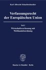 Buchcover Verfassungsrecht der Europäischen Union.