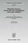 Buchcover Öffentliche Finanzen, Fiskalwettbewerb, Nachhaltigkeit und soziale Wohlfahrt.