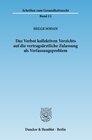 Buchcover Das Verbot kollektiven Verzichts auf die vertragsärztliche Zulassung als Verfassungsproblem.