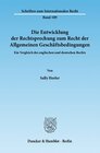 Buchcover Die Entwicklung der Rechtsprechung zum Recht der Allgemeinen Geschäftsbedingungen.