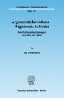 Buchcover Argumenta Iuventiana – Argumenta Salviana.