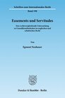 Buchcover Easements und Servitudes.
