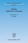 Buchcover 20 Jahre Sächsische Verfassung.