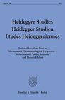 Buchcover Heidegger Studies - Heidegger Studien - Etudes Heideggeriennes.