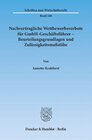 Buchcover Nachvertragliche Wettbewerbsverbote für GmbH-Geschäftsführer – Beurteilungsgrundlagen und Zulässigkeitsmaßstäbe.