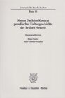 Buchcover Simon Dach im Kontext preußischer Kulturgeschichte der Frühen Neuzeit.