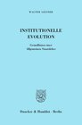 Buchcover Institutionelle Evolution.