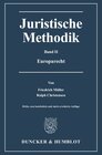 Buchcover Juristische Methodik.